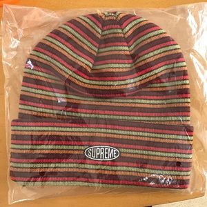 Supreme multi stripe beanie